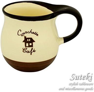 Amazon Co Jp Cachette Cafe カシェットカフェ マグ アイボリー マグカップ ホーム キッチン