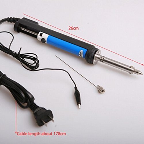 Welliestr Ac 220V 30W Soldering Irons Solder Sucker Desoldering Pump With Tips，Electric Vacuum Solder Sucker/Desoldering Pump/Iron Gun Welding Tool #TOP2