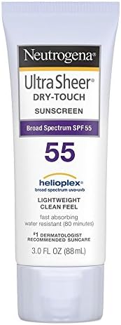 Neutrogena Ultra Sheer Dry-Touch Sunscreen SPF 55 3 oz (Pack of 3)