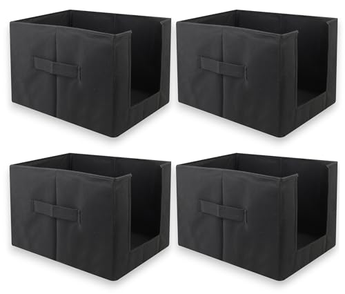 Image of Shirt Organizer with Front Seeing Window Foldable, Non-Woven Fabric, Shirt and Dress Stacker, Wardrobe Organizer (Pack of 4)