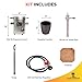 USA Cast Master 5-6 KG Deluxe KIT Propane Furnace with Crucible and Tongs Kiln Smelting Gold Silver Copper Scrap Metal Recycle 5KG Kilogram