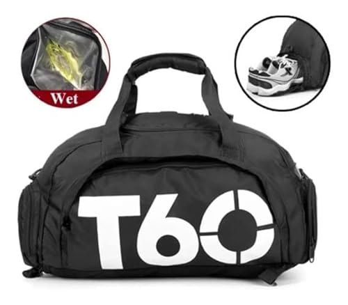 Bolsa Mala T60 Academia Bagagem Viagem de bordo bolso impermeável estilosa e com compartimento separ
