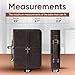 Bible Cover, Discreet & Elegant Bible Case, Brown PU Leather Bible Cover, Cross Design Bible Bags, Strong and Sturdy Book Case, Includes Premium Bookmark