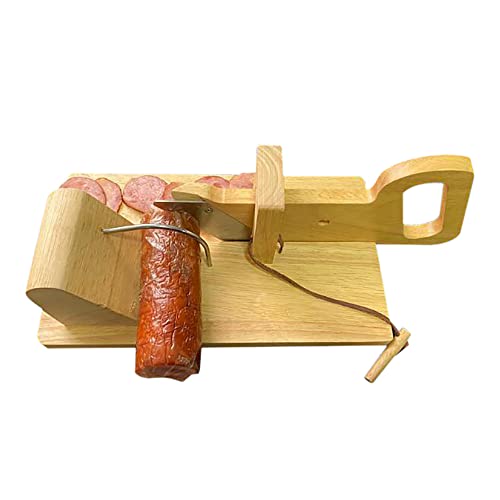 Wooden Ham Holder Sausage Rack with A Cutting Wooden Ham Cutting Wooden Seat with Cut Holder Tool, 28,5 * 16,5 * 10cm