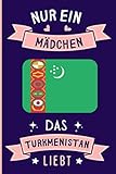 Nur Ein Mädchen Das Turkmenistan Liebt: Notizbuch für Turkmenistan Liebhaber | Turkmenistan Tagebuch | 110 Seiten | 6 x 9 Zoll | Notizbuchgeschenk für Turkmenistan liebhaber - Ayenx GERD16 Publishing 