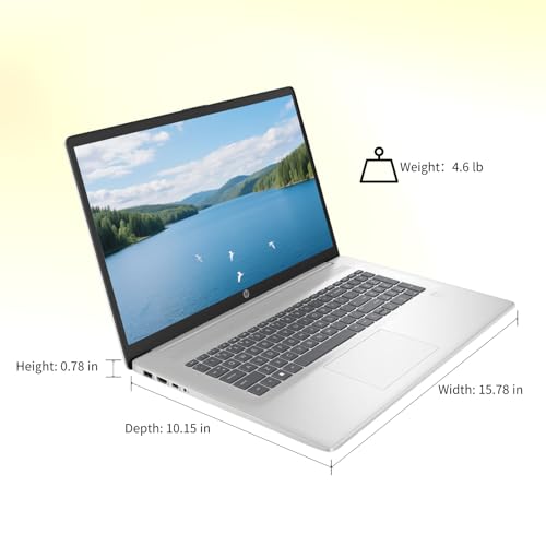 Image of HP 17.3 Business Laptop, Intel 10-Core i5 1334U (Beats i7-1255u), 64GB RAM 2TB SSD, 17 inch FHD(1920 x 1080) 250Nits Display, Backlit Keyboard, Fingerprint Reader, Windows 11 Pro