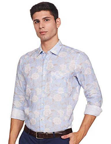 Image of Raymond Men's Striped Regular Fit Shirt