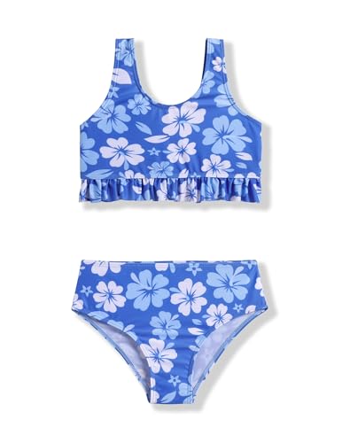 Image of Arshiner Girls Bikini Beach Swimwear 2 Piece Swimsuits Floral Printing Bathing Suits