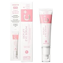 Caffeine Under Eye Cream Serum for Dark Circles, Puffiness and Eye Bags, Firming Treatment for Men & Women with Collagen & Vitamin E, Korean Vegan Facial Serum 30g