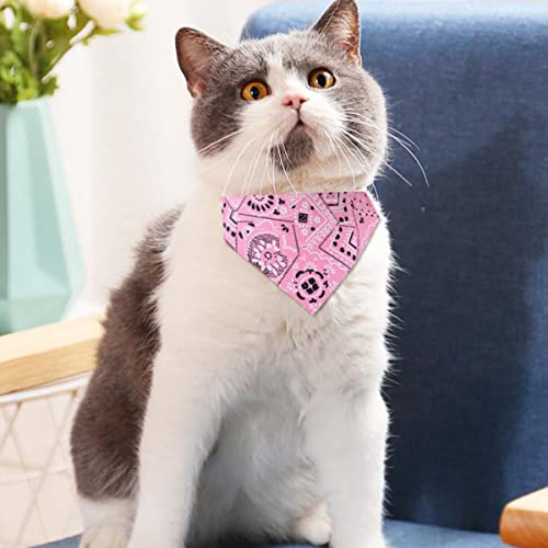 Skydume SKD0456 Snadulor 4 Pcs Cotton Dog Bandana Comfortable Dogs Bibs Scarf Reversible Adjustable Dog Bandana Square Dog Kerchief thumb #7