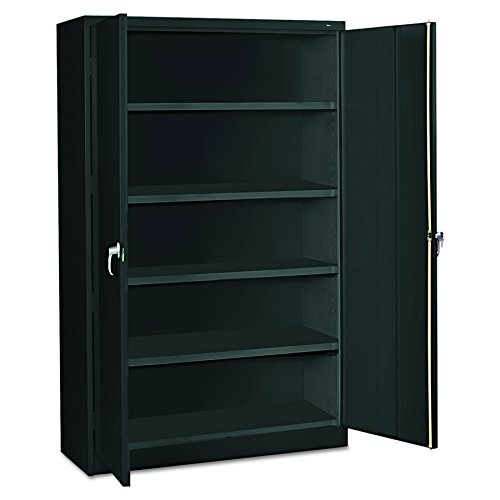 Tennsco Assembled Jumbo Steel Storage Cabinet, 48w X 18d X 78h, Black - Thumbnail 2