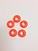 10 Orange Silicone Grommet 5/16