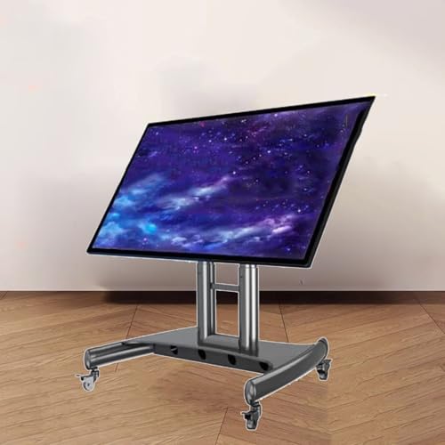 Soporte de TV portátil 32-65 pulg con ruedas y tilt ajustable miniatura 1