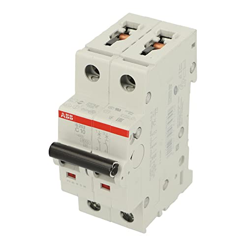 S202C10 | 2CDS252001R0104 | S202C10 | ABB MINIATURE CIRCUIT BREAKER, C TYPE 10A 6KA