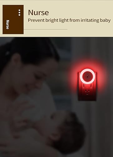 Miniatura 5 de Ningt Lingt, luz de bebé, lámpara, luz de pasillo, luz LED, luz nocturna de baño, lámpara de noche, luz de escalera (rojo)
