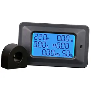 100A Digital Voltage Meter Energy Meter LCD 5KW Power Factor Energy Frequency Meters Voltmeter Ammeter Current Amps Watt Meter Tester Detector Indicator