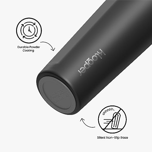 Image of Black Chrome Insulated 500ML Stainless Steel 304 Bottle - Thermosteel Hot & Cold, ideal for kids, sports, gym, and travel