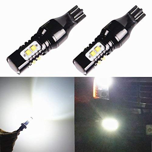 Alla Lighting 2pcs Super Bright 6000K Xenon White LED 3rd Brake (Center High Mount Stop) Lights