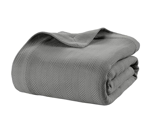 LANE LINEN 100% Cotton Blankets King Size for Bed - Year Round Use, Soft, Breathable, Cozy & Durable...