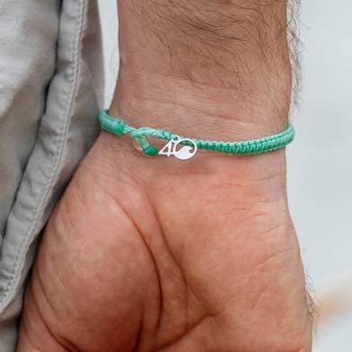 4Ocean Handmade Braided Bracelet From Recycled Plastic With Silver 4O Charm