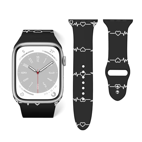 Nurse Heartbeat Silicone Bands for Apple Watch