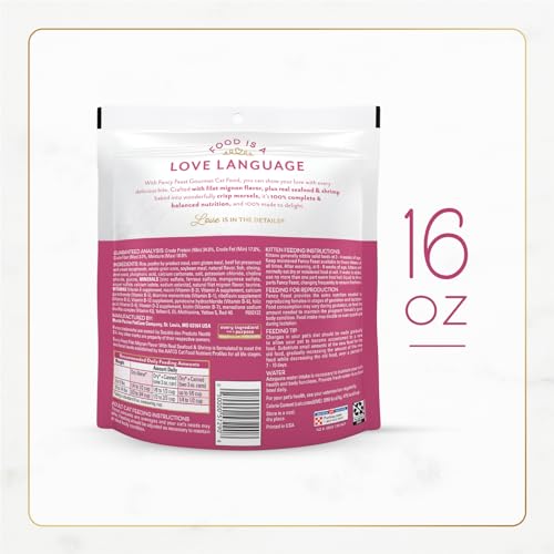 Fancy Feast Purina Filet Mignon Flavor with Real Seafood & Shrimp Dry Cat Food, 16 OZ (Pack of 3) - image 3