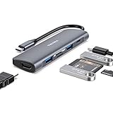 [Plug-and-Play Docking Station] Der VKUSRA 6-IN-1 USB C 3.0 Hub wurde mit Eingebauter fortschrittlicher-kern entworfen, welche Date nübertragungs geschwindigkeit der USB-Ports bis zu 5 Gbit / s; HDMI-Port mit lebendigem 4K @ 30Hz-Videoausgang; Type c PD ladeleistung kann bis zu 100 W. SD / TF Dual USB 3.0-Kartenleser mit übertragungsrate bis zu UHS-I (104 MB / s). Plug and Play, Keine Software, treiber oder komplizierte Installation erforderlich - Alle Möglichkeiten in einem Hub