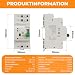 PJERJZN Automatischer Umschalter 63A 220V AC, 2-poliger Notstrom Umschalter für Netzvorrangschaltung, Wohnmobil, Wechselrichter & Generator