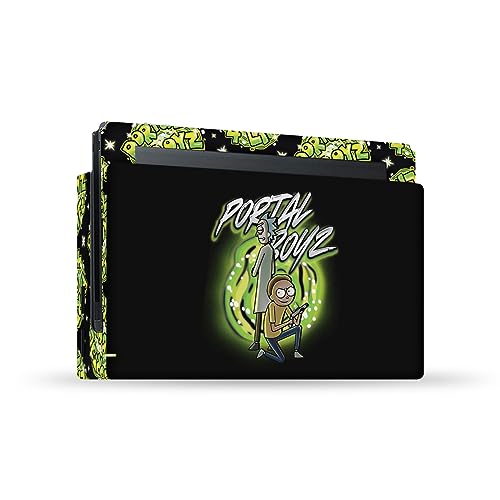 Skin Nintendo Switch Rick and Morty Portal Boyz en vinyle autocollant pour console et dock