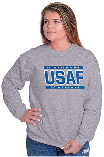 Brisco Brands Us Air Force USAF Fly Fight Win Sweatshirt for Men or Women3