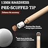 lotmusic Advanced Pool Stick with Telescopic Cue Extension, Original Dyeing Brown Cue Sticks for Billiard Enthusiasts, 58'' Pool Cue Set with Accessories (Leatheret Carry Bag, Chalks, Gloves)