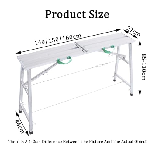 Taburete de aluminio ajustable ideal para decoración del hogar y pintura 3