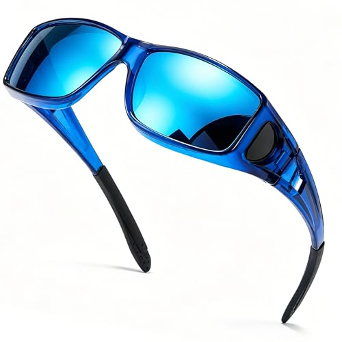 Image of SIPHEW Mirrored Sunglasses Polarized Fit Over Glasses for Men&Women