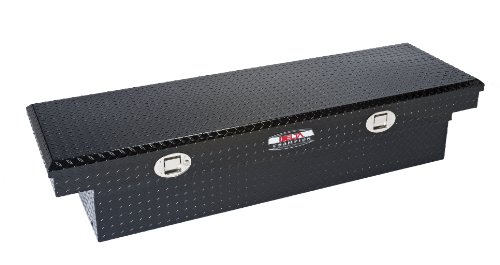 Delta 1-232002 Black Aluminum Single Lid Fullsize Crossover Truck Box With Gear-Lock #TOP23