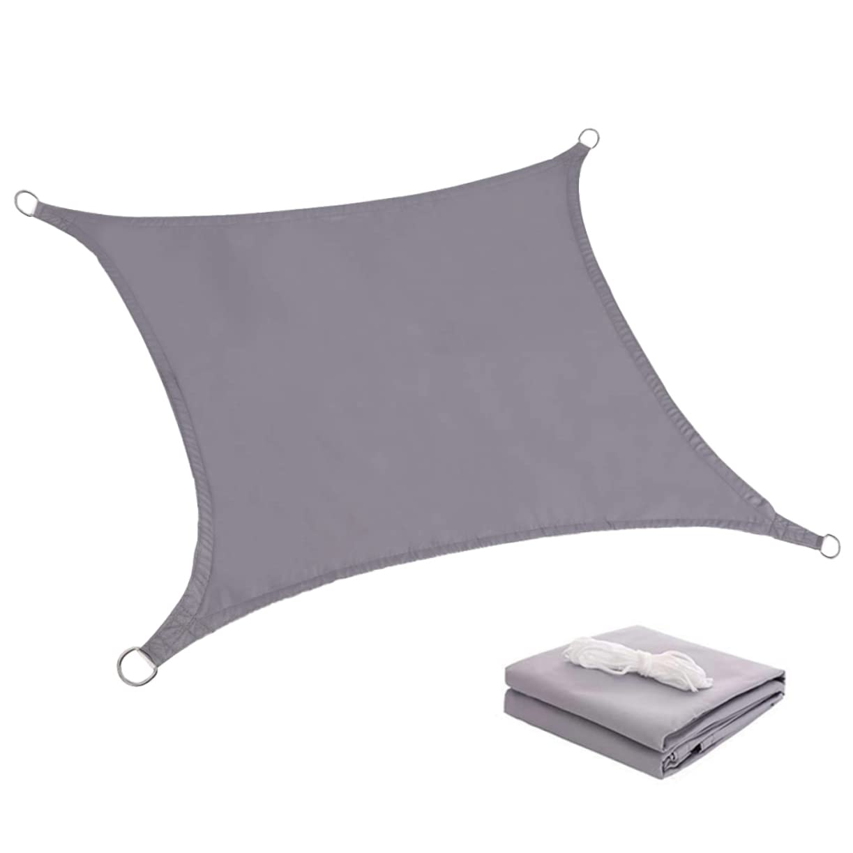Voile d ombrage quadrilatère imperméable pour protection terrasse et jardin