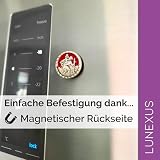 Lunexus Medalik św. Krzysztofa do Auta, Metal, Ø 2,3 cm