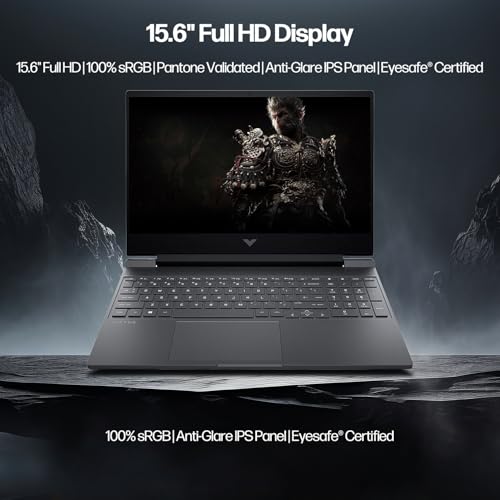 Image of HP Victus 15.6 inch FHD 144Hz Gaming Laptop - AMD Ryzen 7 7445HS, 16GB RAM, NVIDIA RTX 4050 GPU, 1TB SSD, Backlit Keyboard, Wi-Fi 6E, Bundle with Mytrix Accessories, Mica Silver, Windows 11
