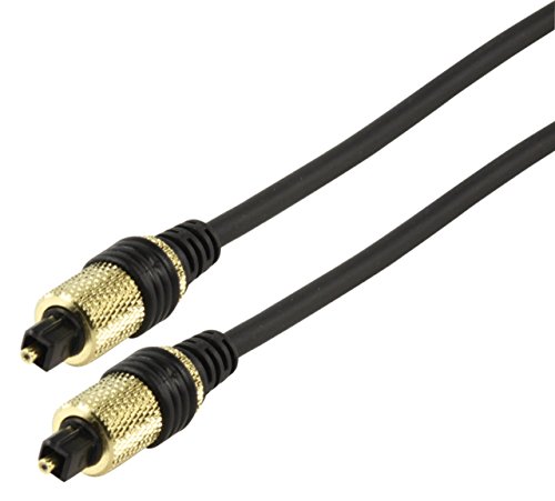 CABLESETC Digital Optical Audio Toslink Cable 1.5 meter | 24K Gold Plated Connectors | Optic Fiber Wire | Compatible with Home Theatres (7.1), Xbox, PS5, soundbars Blu-ray players Gaming Consoles