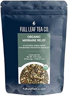 Organic Migraine Relief Loose Leaf Tea - 2oz Bag (Approx. 30 Servings) | Full Leaf Tea Co.