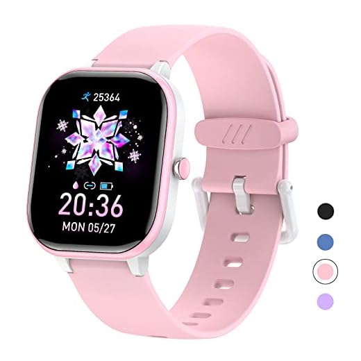 HENGTO Rastreador de Actividad física para niños, IP68 rastreador de Actividad a Prueba de Agua, podómetro, Monitor de frecuencia cardíaca, 19 Modos Deportiva, Gran Regalo para niños (Rosa)