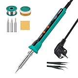 👉【Einstellbare Temperatur mit LED-Anzeige】: Die blaue LED-Digitalanzeige besitzt eine große Helligkeit und Auflösung, um die Temperatur klarer anzuzeigen. Die gewünschte Temperatur lässt sich über +/- Tasten ändern. Die LED-Anzeige zeigt Soll- und Istwerte deutlich an