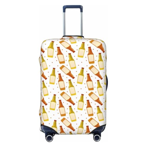 Beer Bottles For Travel Luggage Cover Suitcase Protector Fits 18-32 Inch Travel Luggage Protector Elastic Luggage Anti-Scratch Suitcase Cover