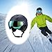 Zxpjkyu Headgear for Snow Activities and Skateboarding with Ear Covers and Glasses, Blue 51 to 54cm