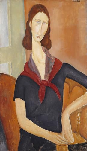 Famoso póster de Jeanne Hebuterne de Modigliani: impresión artística de alta calidad 60x90cm