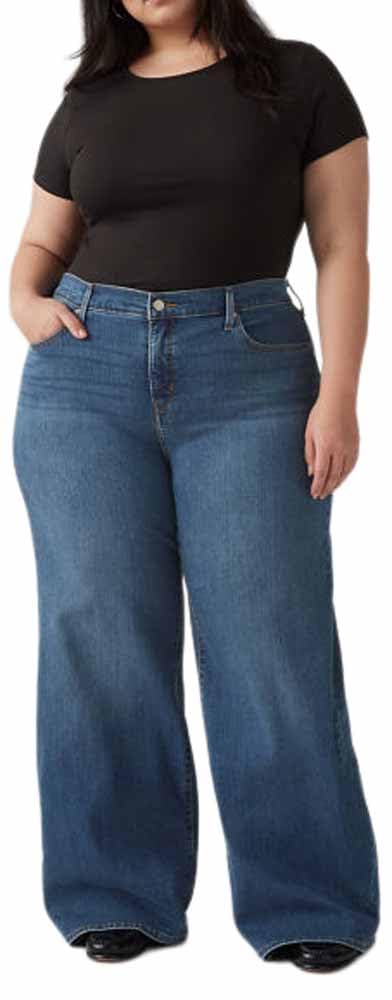 Levi's Damen Jeans Pl 318 Shaping Wide Leg