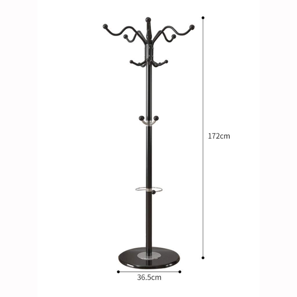 Appendiabiti in Metallo con 15 Ganci, Robusto, autoportante, con portaombrelli, Ideale per Camera da Letto, corridoio, Ufficio, Ingresso. Elegante Supporto in