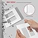 ENERLITES - SI8832-W-STICKER Screwless Decorator Wall Plates Child Safe Outlet Covers, Size 2-Gang 4.68