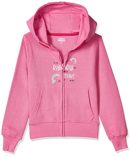 Image of Amazon Brand - Jam & Honey Girl's Cotton Winter Regular Fit Hooded Sweatshirt