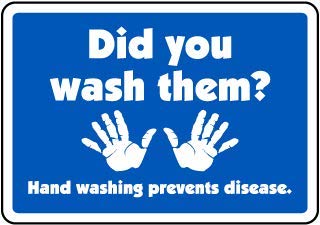 Did wash Them Hand Washing Prevents diseaseFoam Board Water Proof with Double Sided Sticker