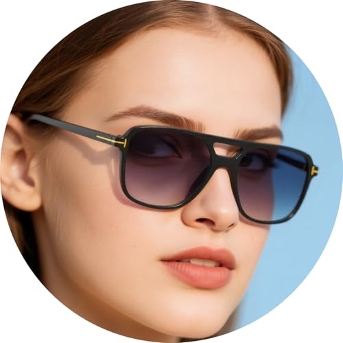 Sunglasses for Unisex Trendy Classic 70s Sunglasses Night Vision Driving Glasses Vintage Shades Black Framed Orange Lens3